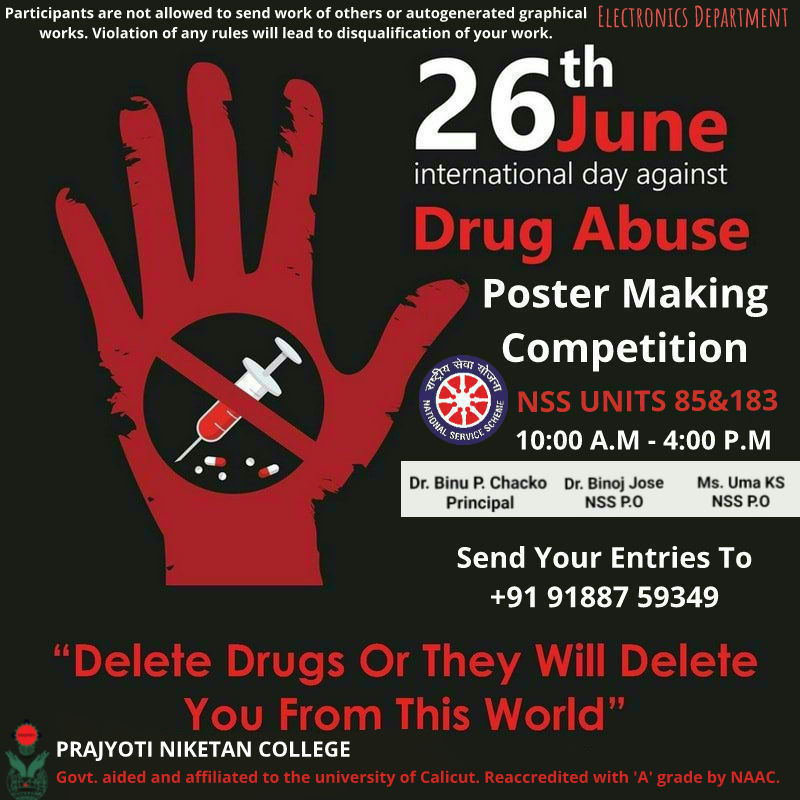 World Drug Day - 26 June