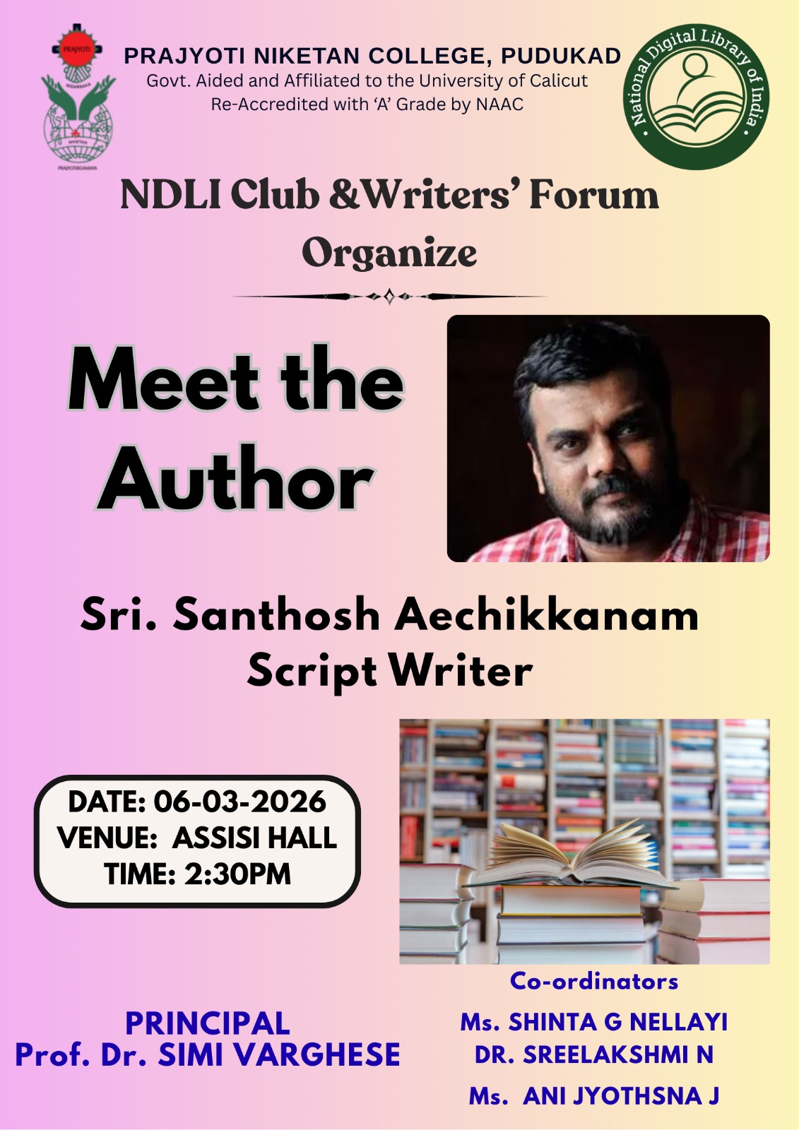 Meet the Author Sri. Santhosh Aechikkanam